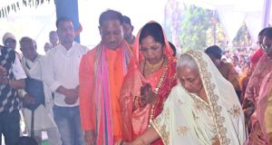 मुख्यमंत्री श्री विष्णुदेव साय के जन्मदिवस पर बगिया में हुआ श्री सत्यनारायण व्रत कथा का आयोजन