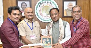 छत्तीसगढ़ श्रमजीवी पत्रकार संघ के प्रतिनिधिमंडल ने मुख्यमंत्री से की सौजन्य मुलाकात