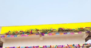 नियद नेल्लानार ग्राम पंचायत धरमाराम में पूरे गांव में पहला पक्का आवास बना