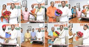 मुख्यमंत्री श्री विष्णुदेव साय से निगम-मंडल के नवनियुक्त अध्यक्षों ने की सौजन्य भेंट