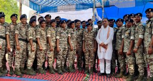 गलगम पहुंचे मुख्यमंत्री श्री विष्णु देव साय, जवानों का हौसला बढ़ाया