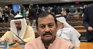 आज ब्राजील में आयोजित 11वें ब्रिक्स सम्मेलन में उपस्थित दुर्ग के लोकप्रिय सांसद माननीय विजय बघेल जी l