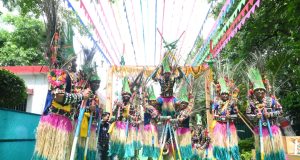 हरेली की सुग्घर परंपरा के रंग में रंगा मुख्यमंत्री निवास