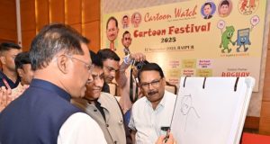 मनोरंजन के साथ ही कार्टून समाज को जागरूक करने वाली कला भी – मुख्यमंत्री श्री साय