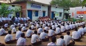 संघ के 100 वर्षों की यात्रा — पिरदा में गूँजा राष्ट्रभक्ति का स्वर