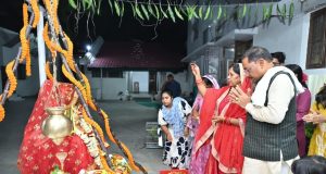 देवउठनी एकादशी पर मुख्यमंत्री निवास में श्रद्धा एवं पारंपरिक विधिविधान से हुआ तुलसी विवाह