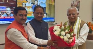 मुख्यमंत्री श्री विष्णुदेव साय ने केंद्रीय मंत्री श्री मनोहर लाल खट्टर से की सौजन्य भेंट