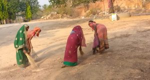 स्वयं सहायता समूहो के दीदियों के द्वारा नियमित कचरा संग्रहण कार्य किया जा रहा