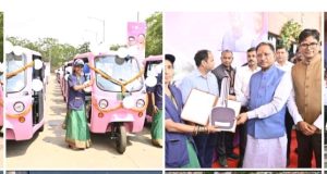 मुख्यमंत्री श्री विष्णु देव साय ने नवा रायपुर में ई-ऑटो सेवा का किया शुभारंभ