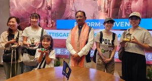 मुख्यमंत्री श्री विष्णु देव साय पहुँचे छत्तीसगढ़ पैवेलियन: वर्ल्ड एक्सपो 2025 में दिखी प्रदेश की संस्कृति और समृद्धि की अद्भुत झलक