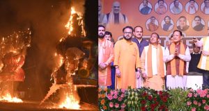 डब्लू आर एस कॉलोनी में रावण दहन: राज्यपाल रमेन डेका और मुख्यमंत्री विष्णु देव साय की उपस्थिति में उमड़ा उत्साह
