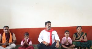 उप मुख्यमंत्री श्री विजय शर्मा ने कच्चापाल के में बच्चों संग किया भोजन