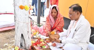 आंवला नवमी पर मुख्यमंत्री ने आंवला वृक्ष की पूजा कर प्रदेशवासियों के सुख-समृद्धि की कामना की