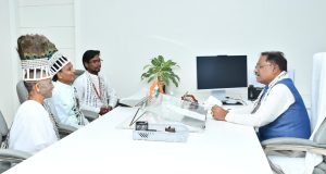 मुख्यमंत्री श्री साय से अखिल भारतीय रामनामी महासभा के प्रतिनिधियों ने की सौजन्य भेंट