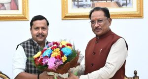 मुख्यमंत्री श्री विष्णु देव साय से बिहार के पथ निर्माण मंत्री श्री नितिन नवीन ने की सौजन्य मुलाकात