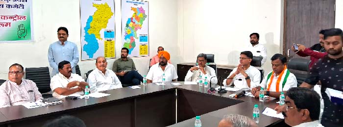 लोकसभा चुनाव की प्रदेश कांग्रेस की महत्वपूर्ण बैठके संपन्न