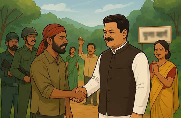 बस्तर में शांति और विकास की नई दिशा : 65 लाख के इनामी 10 माओवादी आत्मसमर्पण कर मुख्यधारा में लौटे बस्तर में शांति और विकास की नई दिशा : 65 लाख के इनामी 10 माओवादी आत्मसमर्पण कर मुख्यधारा में लौटे