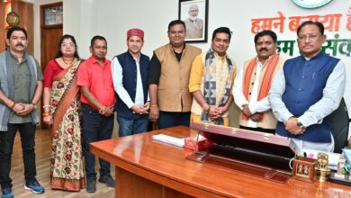 मुख्यमंत्री श्री विष्णु देव साय से रायपुर प्रेस क्लब के नवनिर्वाचित पदाधिकारियों की सौजन्य मुलाकात