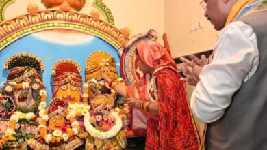 62वें जन्मदिवस पर मुख्यमंत्री श्री विष्णुदेव साय ने श्री जगन्नाथ मंदिर में पूजा-अर्चना कर प्रदेशवासियों के सुख-समृद्धि की कामना की 62वें जन्मदिवस पर मुख्यमंत्री श्री विष्णुदेव साय ने श्री जगन्नाथ मंदिर में पूजा-अर्चना कर प्रदेशवासियों के सुख-समृद्धि की कामना की