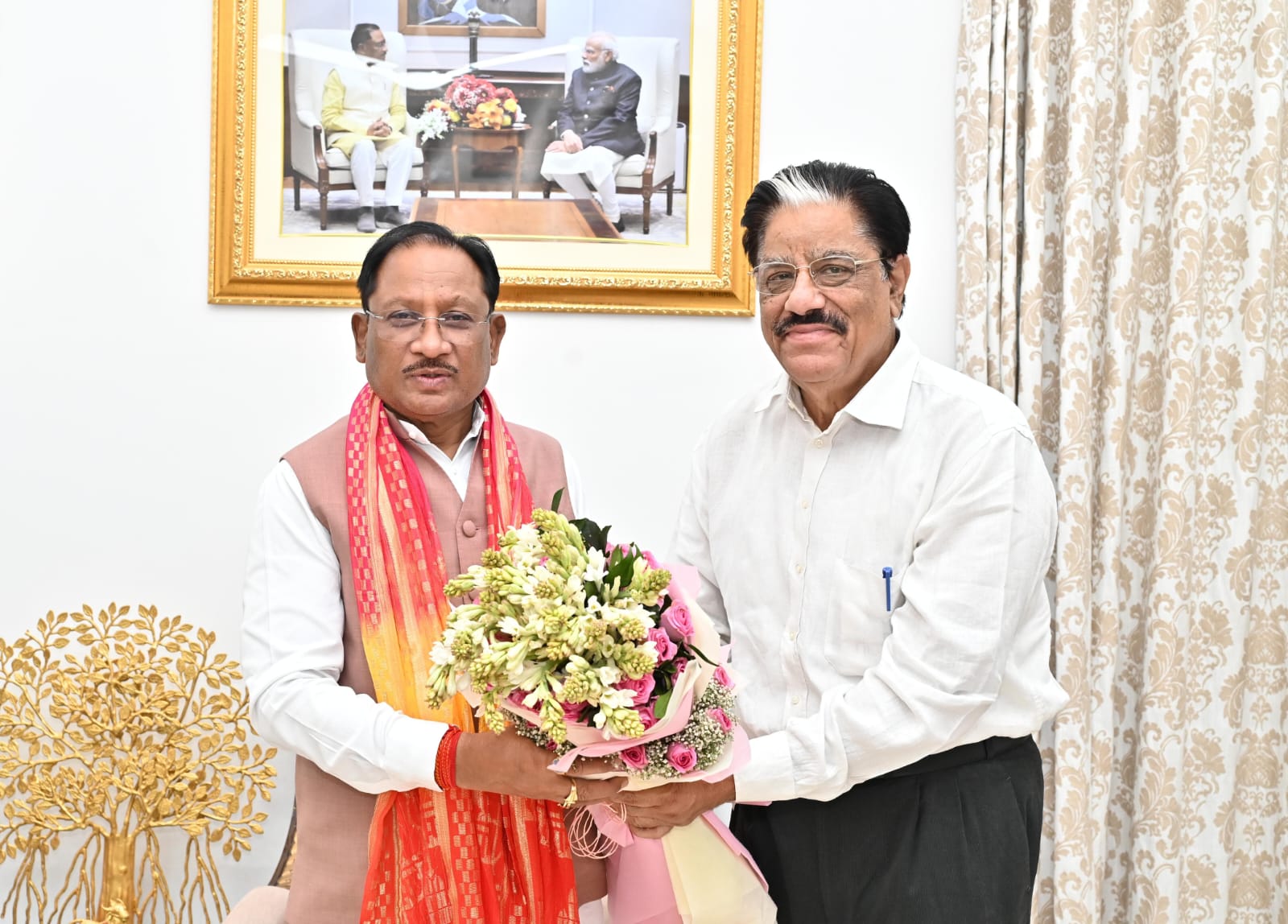 मुख्यमंत्री से राज्य नीति आयोग के नवनियुक्त उपाध्यक्ष श्री गणेश शंकर मिश्रा ने की सौजन्य मुलाकात मुख्यमंत्री से राज्य नीति आयोग के नवनियुक्त उपाध्यक्ष श्री गणेश शंकर मिश्रा ने की सौजन्य मुलाकात