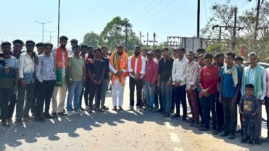 बल्दीडीह में युवा मोर्चा जिला अध्यक्ष अमन वर्मा का भव्य स्वागत