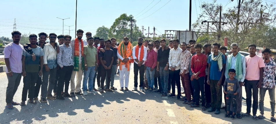 बल्दीडीह में युवा मोर्चा जिला अध्यक्ष अमन वर्मा का भव्य स्वागत