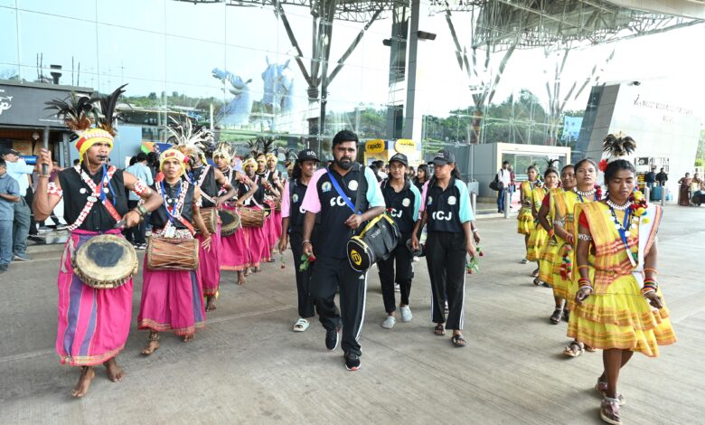 खेल प्रतिभा का महाकुंभ: छत्तीसगढ़ में ‘खेलो इंडिया ट्राइबल गेम्स’ की धूम, खिलाड़ियों का गर्मजोशी से किया स्वागत