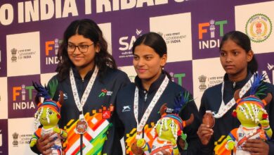 कर्नाटक के तैराक मणिकांता ने स्वर्ण पदकों की हैट्रिक पूरी की, छत्तीसगढ़ की अनुष्का भगत ने जीता दूसरा पदक कर्नाटक के तैराक मणिकांता ने स्वर्ण पदकों की हैट्रिक पूरी की, छत्तीसगढ़ की अनुष्का भगत ने जीता दूसरा पदक