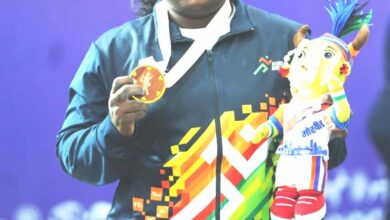 86 किलोग्राम भारोत्तोलन में महाराष्ट्र की साक्षी बुरकुले ने जीता स्वर्ण