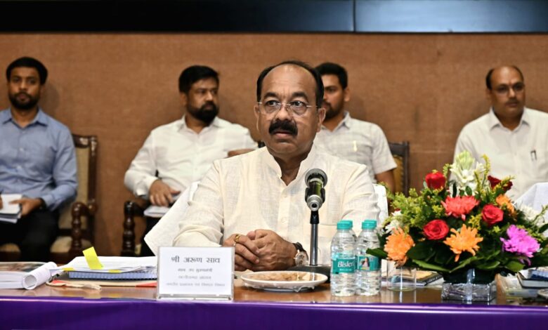 शहरों में पेयजल आपूर्ति, अवैध प्लॉटिंग और अवैध निर्माण पर उप मुख्यमंत्री श्री अरुण साव सख्त