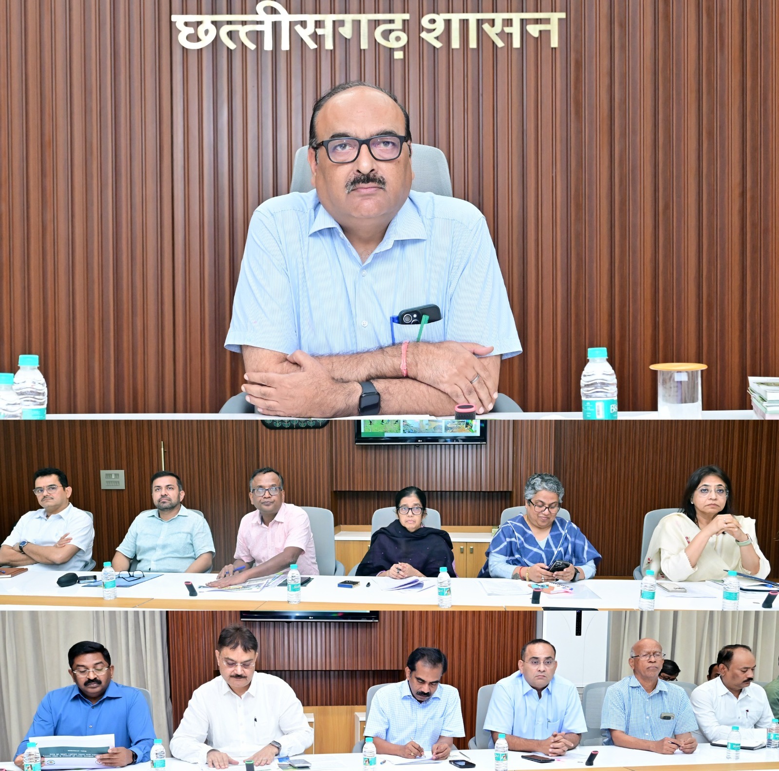 ग्रामीण क्षेत्रों को जलवायु परिवर्तन के अनुकूल बनाने और ग्राम पंचायतवार कार्ययोजना बनाएं-मुख्य सचिव श्री विकासशील