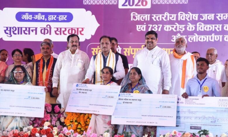 मुख्यमंत्री श्री विष्णु देव साय ने दुर्ग जिले को दी 739 करोड़ 38 लाख रुपए के विकास कार्यों की सौगात मुख्यमंत्री श्री विष्णु देव साय ने दुर्ग जिले को दी 739 करोड़ 38 लाख रुपए के विकास कार्यों की सौगात