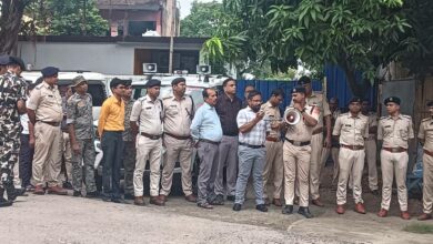बिहार बंद को लेकर महनार अनुमंडल क्षेत्र में पुलिस प्रशासन अलर्ट, चप्पे-चप्पे पर तैनात जवान