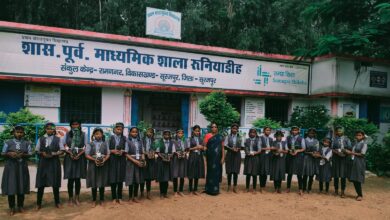 एक पेड़ माँ के नाम अभियान के तहत विद्यार्थियों ने दिया पर्यावरण संरक्षण का संदेश