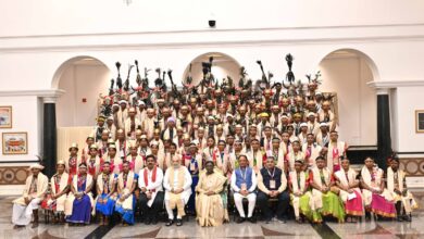 राष्ट्रपति भवन के विशेष अतिथि बने बस्तर के मांझी-चालकी : बस्तर पंडुम-2026 के विजेताओं और जनजातीय प्रतिनिधियों का हुआ विशेष सम्मान राष्ट्रपति भवन के विशेष अतिथि बने बस्तर के मांझी-चालकी : बस्तर पंडुम-2026 के विजेताओं और जनजातीय प्रतिनिधियों का हुआ विशेष सम्मान