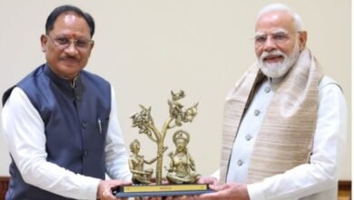 प्रधानमंत्री श्री नरेंद्र मोदी से मुख्यमंत्री श्री विष्णु देव साय ने की भेंट, छत्तीसगढ़ के विकास और ‘बस्तर विजन’ पर हुई विस्तृत चर्चा प्रधानमंत्री श्री नरेंद्र मोदी से मुख्यमंत्री श्री विष्णु देव साय ने की भेंट, छत्तीसगढ़ के विकास और ‘बस्तर विजन’ पर हुई विस्तृत चर्चा