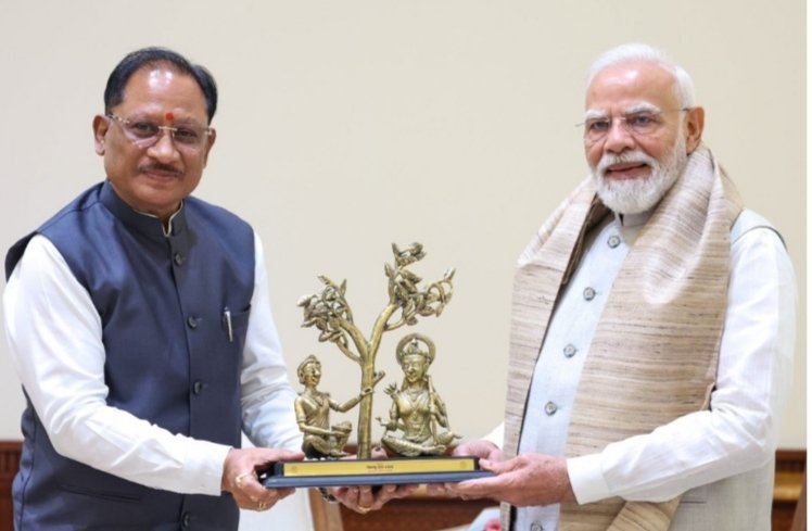 प्रधानमंत्री श्री नरेंद्र मोदी से मुख्यमंत्री श्री विष्णु देव साय ने की भेंट, छत्तीसगढ़ के विकास और ‘बस्तर विजन’ पर हुई विस्तृत चर्चा प्रधानमंत्री श्री नरेंद्र मोदी से मुख्यमंत्री श्री विष्णु देव साय ने की भेंट, छत्तीसगढ़ के विकास और ‘बस्तर विजन’ पर हुई विस्तृत चर्चा