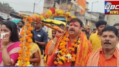 अहिवारा में गूंजा हर-हर महादेव, पांच वर्षों से लगातार निकाली जा रही भव्य कांवर यात्रा
