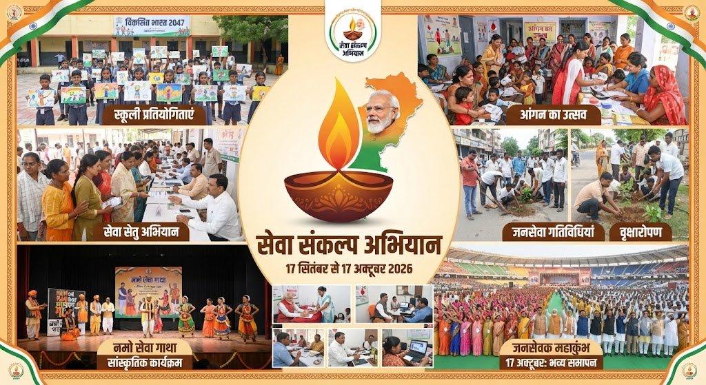 सेवा संकल्प अभियान,प्रदेशभर में होंगे जनसेवा के कार्यक्रम