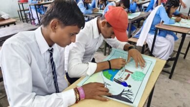 धमतरी के 97 हजार से अधिक विद्यार्थियों ने रंगों और शब्दों में उकेरी ‘मेरे सपनों के भारत’ की स्वर्णिम तस्वीर
