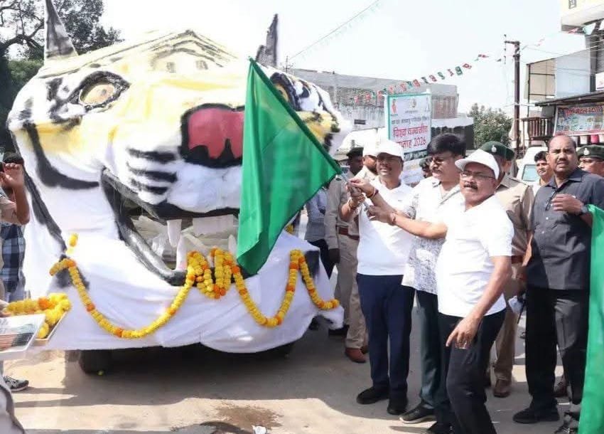 वन्यजीव संरक्षण का संदेश लेकर गांव-गांव पहुंचेगा ‘बाघ रथ’-वन मंत्री श्री केदार कश्यप ने दिखाई हरी झंडी