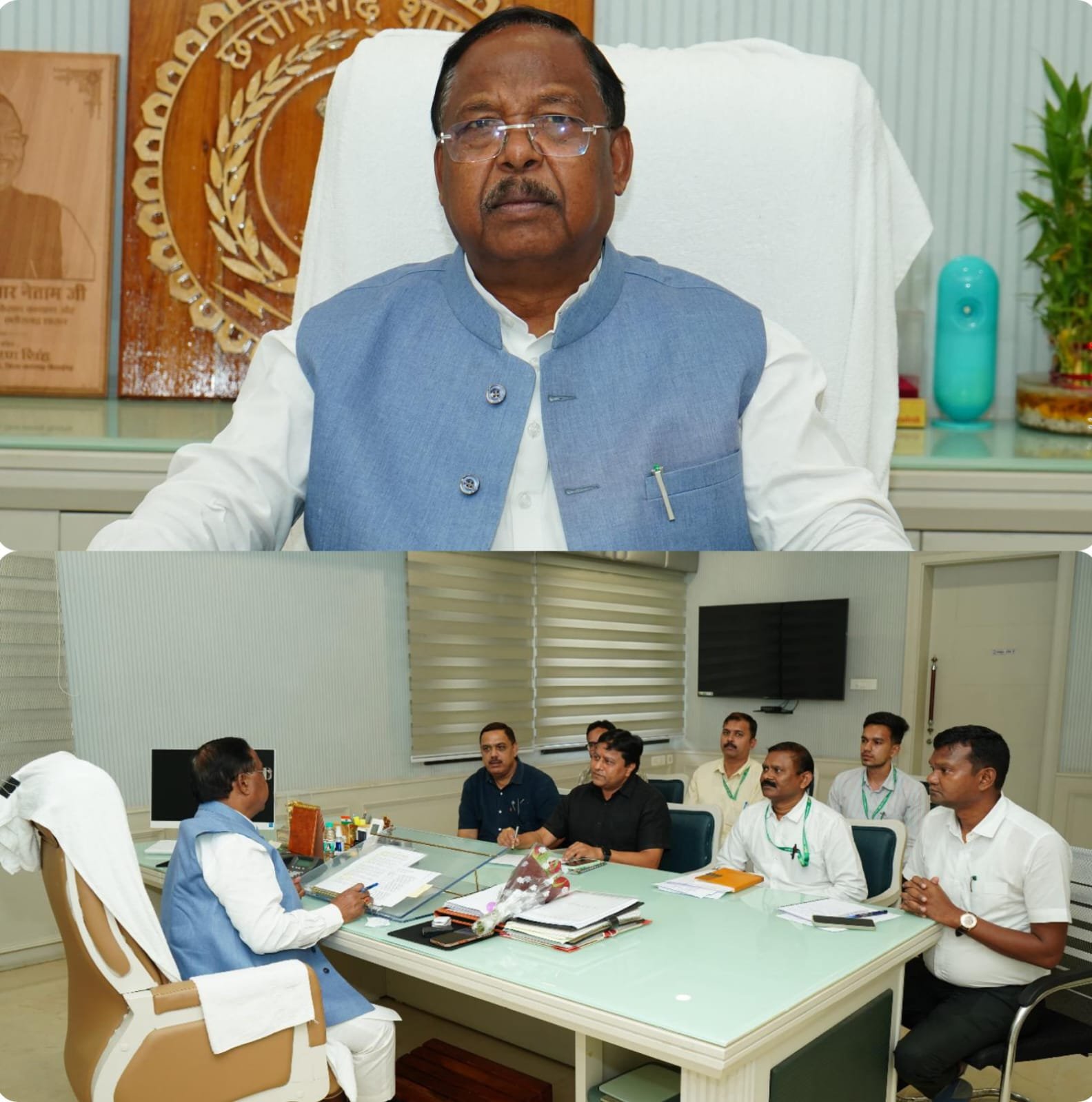 कृषि मंत्री श्री नेताम के सख्त निर्देश- रबी 2025 के अंतर्गत किसानों के लंबित फसल बीमा क्लेम का आगामी तीन कार्य दिवस में होगा भुगतान कृषि मंत्री श्री नेताम के सख्त निर्देश- रबी 2025 के अंतर्गत किसानों के लंबित फसल बीमा क्लेम का आगामी तीन कार्य दिवस में होगा भुगतान