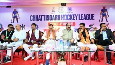 शाहरुख और आशीष पूर्ति ने संस्कारधानी स्ट्राइकर्स को दिलाई पहली जीत, राजधानी रॉयल्स को 4-2 से हराया शाहरुख और आशीष पूर्ति ने संस्कारधानी स्ट्राइकर्स को दिलाई पहली जीत, राजधानी रॉयल्स को 4-2 से हराया